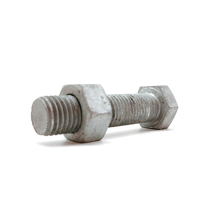 Cruach Carbóin ASTM A394 Galvanized Heicseagán Cumhachta Leictreach Bolt