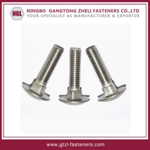 DIN603 Cruach Carbóin Diop Te Galvanized GR 4.8 GR 8.8 Bolt Iompar Snáithe Iomlán