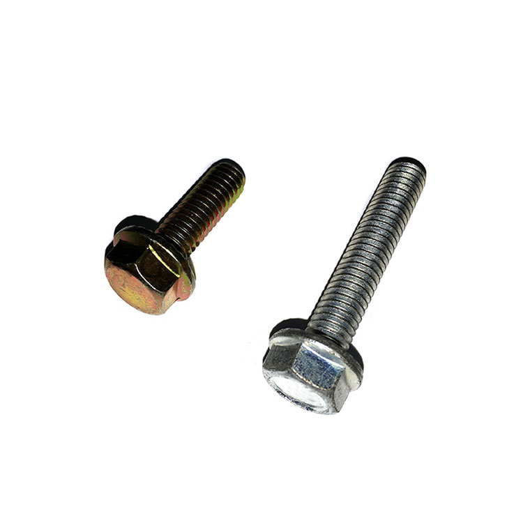 DIN6921 Grád 4.8 / 8.8 Zinc Blue Plated Flange Bolts