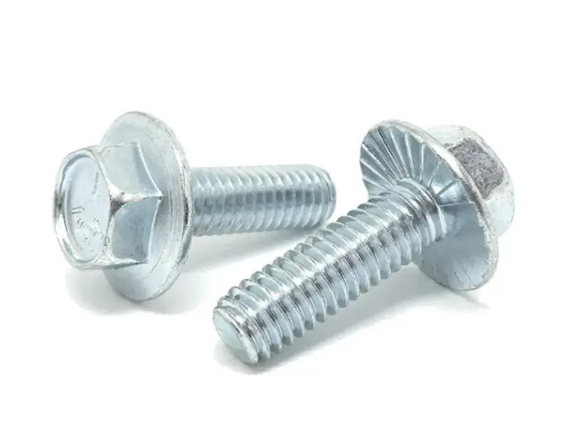 Cruach Carbóin Galvanized Serrated Heics Flange Anti-Loosening Bolt